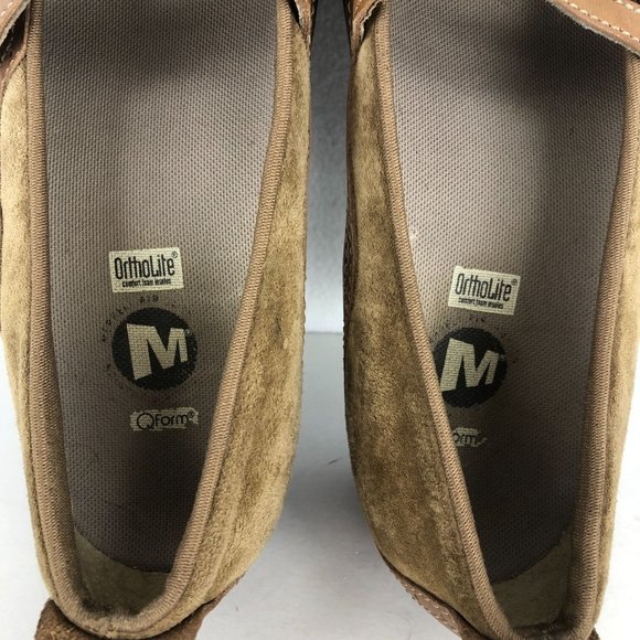 Merrell Women's Size 9.5 Plaza Bandeau Tan Brown Leather Mary Jane Shoes - Picture 7 of 8